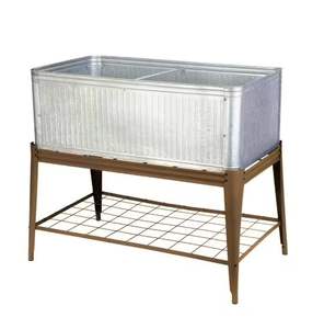 Jardinière surélevée en métal galvanisé pour l'extérieur, grande jardinière carrée écologique auto-arrosante pour légumes et fleurs - Product Image 5