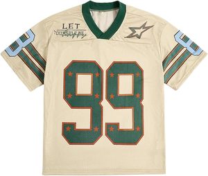 เสื้อยืดผู้ชายสไตล์ Y2K ทรงหลวม พิมพ์ลายกราฟิก คอวี เสื้อยืดโอเวอร์ไซส์ เสื้อท็อปส์ฤดูร้อน - Product Image 1