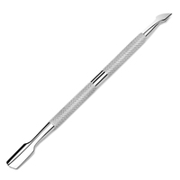 Outils professionnels réutilisables et durables en acier inoxydable à double extrémité pour repousser les cuticules et nettoyer les ongles, pour manucure/pédicure et nail art