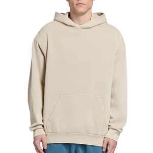 เสื้อฮู้ดโอเวอร์ไซส์แบบยูนิเซ็กซ์ สีพื้น ผ้าฝ้ายเฟรนช์เทอร์รี่ ดีไซน์มินิมอล มีกระเป๋าหน้า เหมาะสำหรับใส่ในฤดูใบไม้ร่วง - Product Image 5
