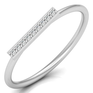 14K Or pur Unique VVS Moissanite Diamants Bague Exclusive Trendy Precious Diamond Band Prix de gros Bijouterie Fabricant - Product Image 2