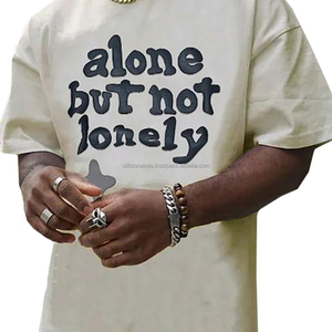 เสื้อยืดพิมพ์ลายพัฟสำหรับผู้ชายเสื้อยืดสไตล์สตรีทแวร์ผลิตตามสั่ง - Product Image 3