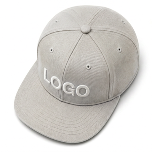 Casquette de baseball unisexe à 6 panneaux avec logo brodé blanc sur le panneau avant, en sergé de coton ajusté, chapeau décontracté pour adultes - Product Image 4