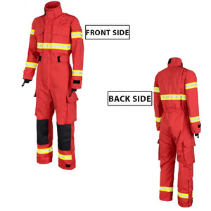 Camisa y Pantalones Resistentes al Fuego y a las Llamas, Ropa de Seguridad Reflectante para Bomberos, Uniformes de Trabajo Personalizados al por Mayor - Product Image 2