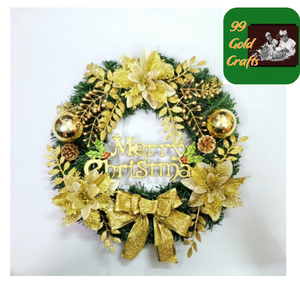 Guirnalda Navideña Blanca Ecológica de Ratán Natural, Hecha a Mano en Vietnam con Piñas, Decoración Festiva para Pared, Puerta, Chimenea, Repisa, Eventos - Product Image 3