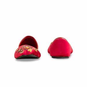 รองเท้าส้นแบนหรูหรา EC8558 khusa ของผู้หญิงสีน้ำตาลแดง - Product Image 2