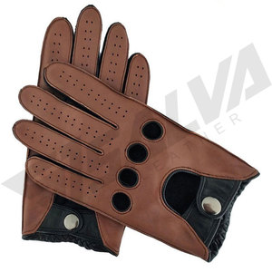 Wholesale Winter Fashion Customized unisex Luxury Touch Screen Men Motorcycle Car Drive Genuine cowhide Leather Driving <b>Gloves</b> - Product Image 4