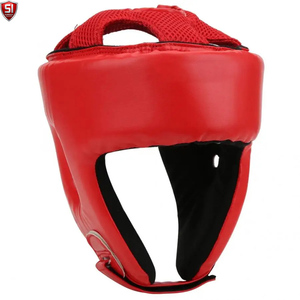 Casco de Boxeo de Cuero Genuino Premium, Protector de Cabeza para Sparring, Transpirable, para Entrenamiento y Competencia, Personalizable - Product Image 3