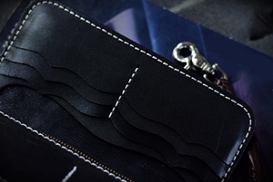 New Handmade Genuine Leather Short <b>Wallet</b> Geometric Pattern Vintage Style Fold Closure Men's <b>RFID</b> Blocking Waterproof Daily Use - Product Image 3