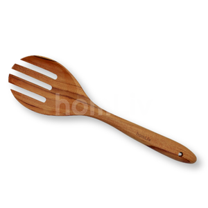 OEM Angela Teak Wood Jumbo Salad Fork Sustainable Food Safe No <b>Paint</b> and Varnish Halal Natural Eco Friendly Customized - Product Image 5