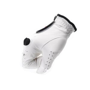 Guante de Golf de Piel Cabretta Blanco y Morado, Transpirable, de Dedo Completo, Unisex, para Deportes - Product Image 6