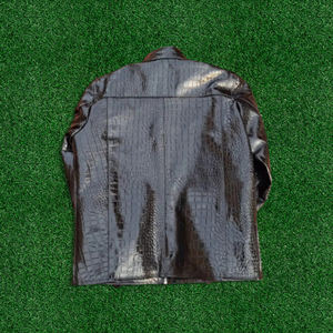 Chaqueta de cuero genuino para hombre, hecha a medida, transpirable, material premium, diseño moderno de alta calidad, unisex. - Product Image 2