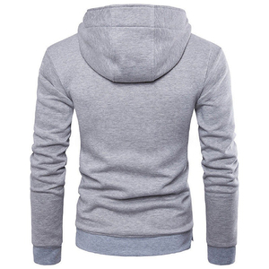 Sweat à capuche polaire demi-zip personnalisé pour homme, 370 GSM, chaud pour l'hiver, en coton, style streetwear, imprimé OEM, vente en gros - Product Image 6