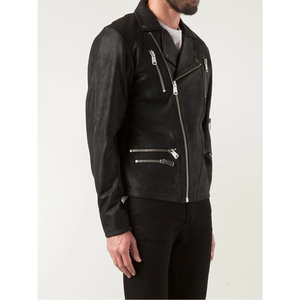 Blouson Moto en Cuir Gothique Steampunk pour Homme, Veste Zippée, Vêtement d'Extérieur, Vente en Gros 2026 - Product Image 2