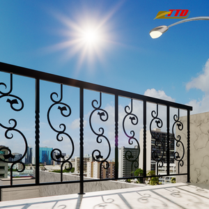 Barandilla de Balcón de Hierro Forjado Premium: Descubra una Exquisita Decoración de Arte Metálico Hecha a Mano para Mejorar la Apariencia Exterior de su Vivienda - Product Image 5