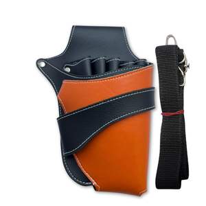 Sac de ceinture pour coiffeur, porte-ciseaux en cuir PU, étui pour ciseaux de barbier, pochette à outils, sac de rangement pour kit de ciseaux de salon par Life Care Instr. - Product Image 5