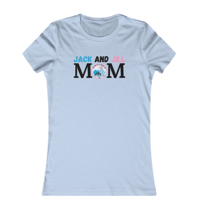 T-shirt bleu ciel à motif « Family Legacy » pour femme, design « Mom », en coton doux, manches courtes, col rond, vêtement décontracté pour tous les jours - Product Image 1