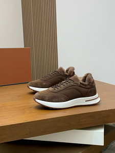 Chaussures de luxe de haute qualité, style hiver, en cuir véritable et PVC, légères, chaudes, décontractées, à la mode, à semelle épaisse - Product Image 1