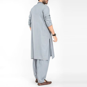 Shalwar Kameez Classique Décontracté en Coton pour Hommes - Couleurs et Designs Personnalisables Directement de l'Usine, Respirant, Séchage Rapide, Idéal pour la Prière Quotidienne - Product Image 2