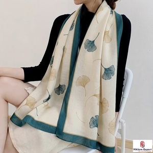 Premium Luxury Printed Long <b>Scarf</b> Soft Fabric Head <b>Scarf</b> OEM ODM White Label Textile Manufacturer Custom Fabric Products - Product Image 3