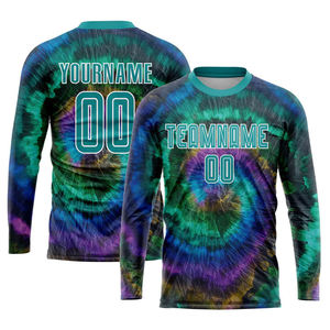 Factory Wholesale Comfortable Soccer Uniforms Durable Fabric High Quality Printed Team Name Number Crew <b>Neck</b> Soccer Jerseys Set - Product Image 4