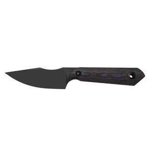 Couteaux pliants haut de gamme avec lame noire mate, manche à finition sombre et trou pour cordon, pour le camping, la randonnée et le transport quotidien - Product Image 1