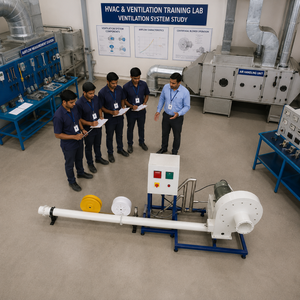Equipo de Prueba para Sopladores Centrífugos |   Equipo de Prueba de Rendimiento de Flujo de Aire con Motor de Corriente Continua de Velocidad Variable |   Laboratorio de Ingeniería Mecánica - Product Image 4