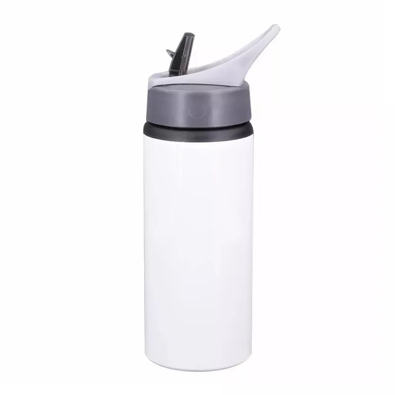 20oz Wholesale Blank Custom Tumblers Outdoor Sports Sublimation Aluminum Water Bottles with Handle Lid and Straw