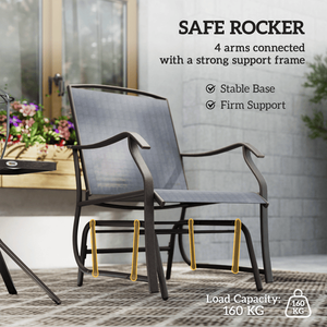 Sedie a dondolo da giardino per patio - Nessuna spedizione nei fine settimana - Product Image 4