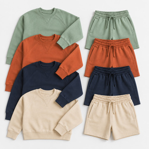 OEM 2026||New Arrival Wholesale Custom logo Clothing Summer Clothes French |Two Piece Sweatshirt Shorts <b>Sets</b> In Affordable Price - Product Image 5