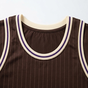 Maillot et short de basketball 100 % polyester à séchage rapide, taille élastique, personnalisable, best-seller, design réversible - Product Image 4