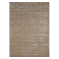 Handmade Viscose Beige Trace Area Rug Rectangle Hand Loom Carpet Floor Decor Rug