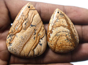 2024 imagen Natural cabujón de jaspe piedra preciosa suelta para la fabricación de joyas forma de tamaño mixto collar anillo suministro a granel diseñador Jaipur - Product Image 4