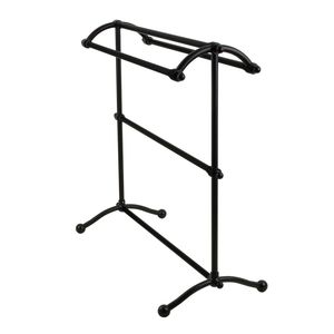Elegant Stainless Steel Freestanding <b>Towel</b> <b>Rack</b> Double Frame Holder Bathroom Organizer Durable Minimal Structure Design - Product Image 2