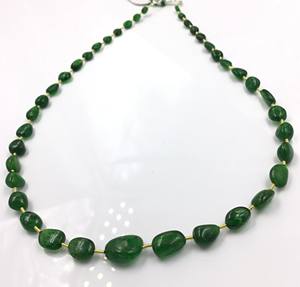 Cuentas ovaladas de tsavorita, 1 hebra, 86 quilates, piedra preciosa natural para la elaboración de joyería fina - Product Image 2