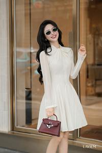 Angel White Lace <b>Dress</b> | <b>Romantic</b> and Feminine Style | Soft and Flowing Design | Elegant <b>Dress</b> for Women - Product Image 3