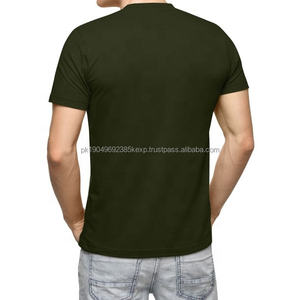 Camiseta de Manga Larga con Cuello Redondo para Hombre, 100% Algodón, Transpirable, Ecológica, con Estampado Personalizado, Color Sólido, Servicio OEM al por Mayor - Product Image 5
