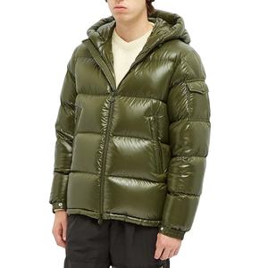 Veste matelassée en toile de haute qualité pour homme, avec col montant et logo frontal - Prix raisonnable, vente en ligne - Product Image 2