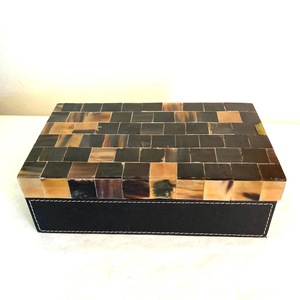 Nueva Caja de Almacenamiento de Joyas Ecológica de Cuerno de Búfalo Rústico Pulido con Interior Suave para Artículos Delicados, Diseño Animal Feng Shui - Product Image 3