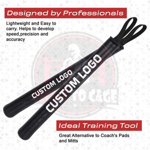 Bâton d'entraînement de boxe portable, équipement d'entraînement cible, bâtons en cuir, bâtons d'entraînement de boxe pour la vitesse, les réflexes et la défense - Product Image 4