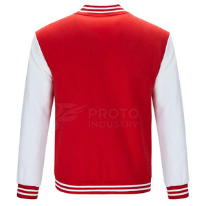 Customized Trend Men Letterman Jacket Long Sleeve <b>Covered</b> <b>Button</b> Stylish Streetwear Casual Daily Look - Product Image 3