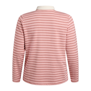Plus Size Women's Lightweight Soft Casual <b>Shirt</b> Zipper Knitted Breathable Stretch Fabric Polyester/Cotton Customizable ODM - Product Image 2