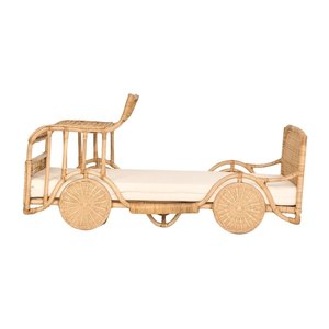 Unique Car Design Rattan Baby Cot Toddler Furniture Kids Room Wholesale Price Factory Sale High Quality Hot Sale Cheap - Product Image 3