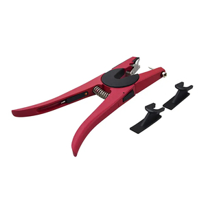Applicateur d'étiquettes auriculaires pour animaux en acier inoxydable réutilisable, pour les grandes exploitations vétérinaires, applicateur d'étiquettes auriculaires pour moutons, outils métalliques rouges durables - Product Image 2