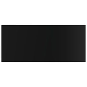 4 planches d'étagères en bois d'ingénierie noir brillant 39.4 "x 19.7" x 0.6 "étagères murales et d'affichage - Product Image 4