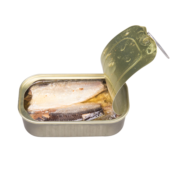 Princess Sardine Canned European Pilchard 100% Pure Cold Break Process BRC Certified China Tin Can Vegetable Oil 125gX50tins