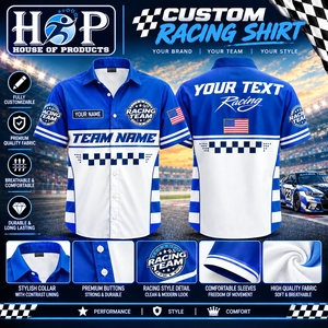 Chemise de mécanicien personnalisée sublimée, en polyester respirant, entièrement teintée par sublimation, pour équipes de course et d'atelier automobile, faible MOQ, 2026 - Product Image 6