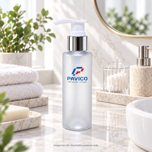 Frosted PET Cosmetic <b>Bottle</b> Cylindrical <b>Plastic</b> Packaging Silver/Gold Pump <b>Spray</b> Head Heat Transfer Printed Skincare Lotion - Product Image 5