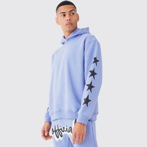 Ensemble de survêtement personnalisé pour homme, en coton premium 100%, sweat-shirt à capuche et pantalon de jogging pour homme - Product Image 3