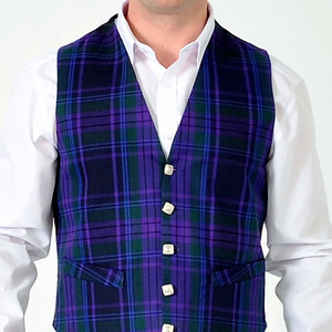 Mens Traditional Tartan Check Waistcoat Classic Plaid Vest For Weddings Festivals Formal Gatherings Business Wear Stylish Design - Product Image 3
